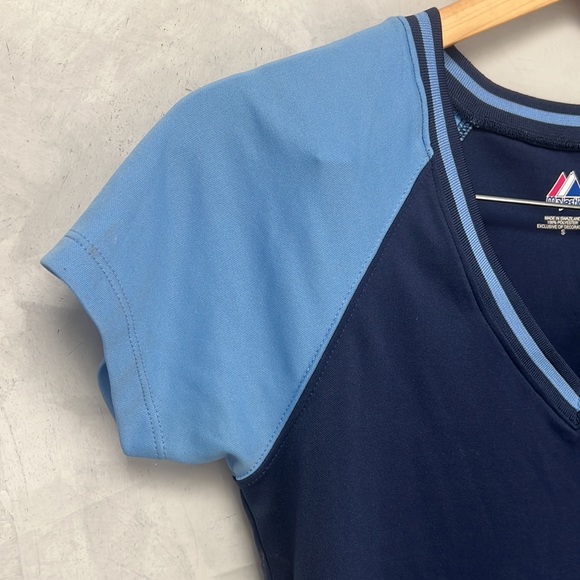 Women’s Tampa Bay Rays~Jersey Style Shirt by Majestic.  Size Small - Picture 4 of 8